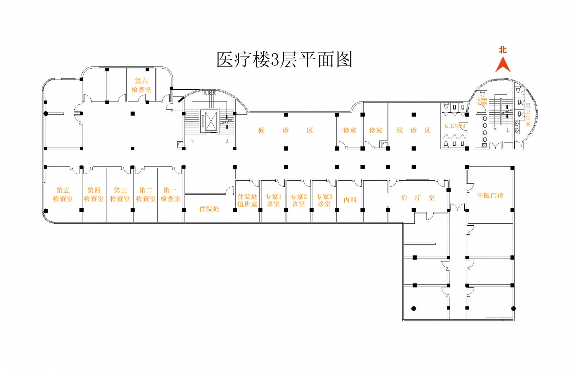 医院内部地图图片