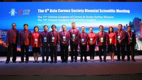 2018年5月17日，第六届亚洲角膜学会学术会议在青岛开幕，全体理事合影