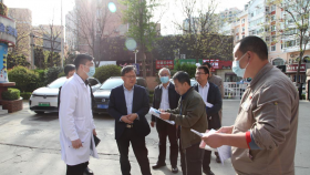 市卫生健康委主任薄涛带队对青岛眼科医院进行“五一节”前安全检查