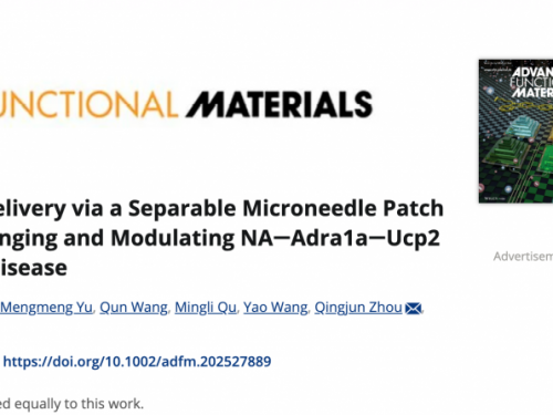 【成果速递】 | 谢立信团队研发ROS响应性分离式微针贴片靶向调控NA-Adra1a-Ucp2信号通路治疗干眼新策略