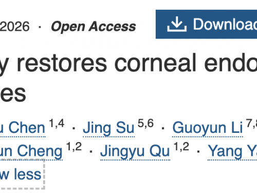 【成果速递】谢立信教授团队建立了靶向角膜内皮的基因治疗新策略用于治疗角膜营养不良